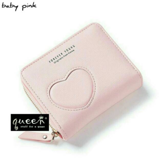 Dompet Mini Lipat/ Dompet Kecil Sleting Love Forever Young