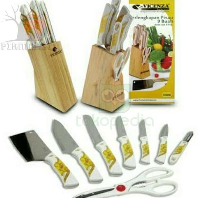 Pisau Dapur N1K2368 Dijual Set Motif Vicenza Pelenkap V 919K Amaramart