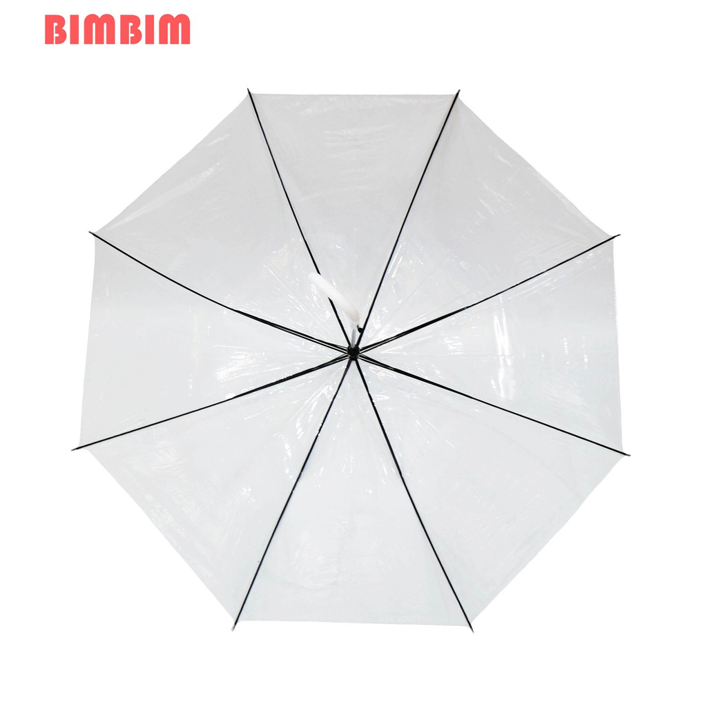 Payung Transparan Bening Polos Jepang Korea Photoshoot Prewedding Import