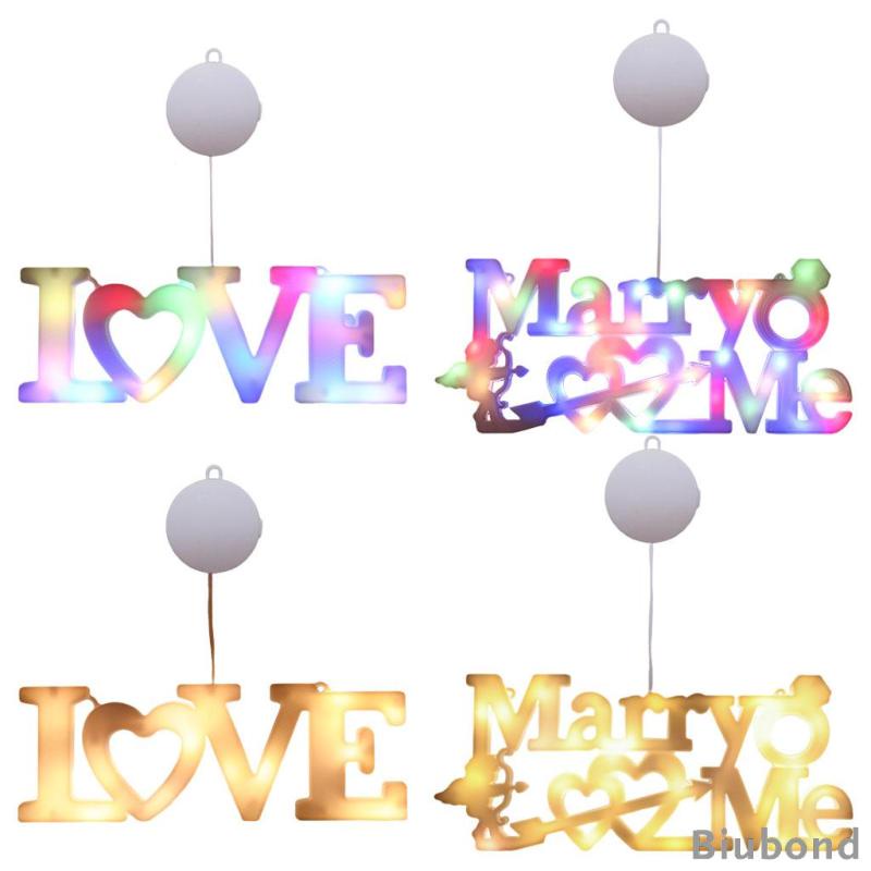 LED Light Letter, Valentine Gift - Light Up Sign Valentine's Day Proposal Sign with Suction Cup,