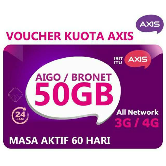 Axis 50gb ( Tanpa kirim barang)