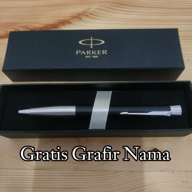 

pulpen ballpoin Parker urban exclusive gratis Grafir nama