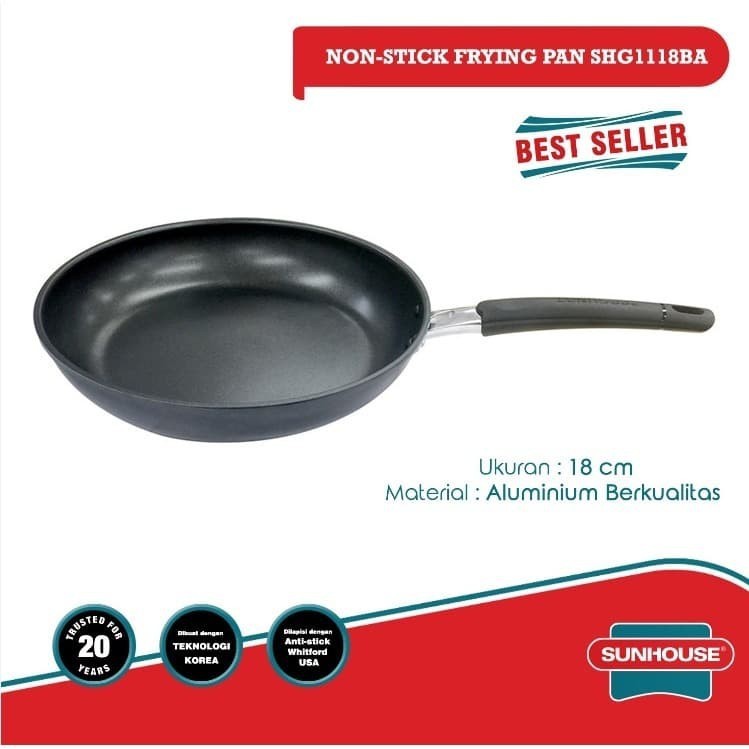 Sunhouse Frypan Atau Wajan Anti Lengket Type Shg1118ba