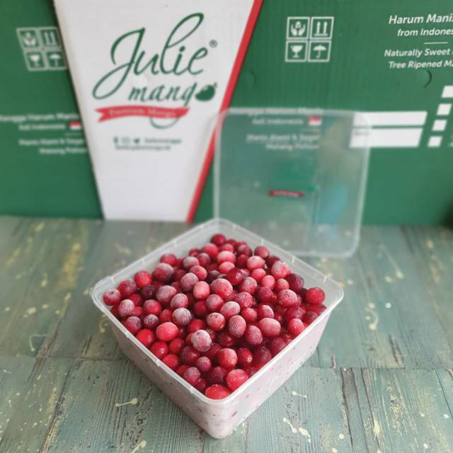 

Cranberry Beku Import Dari Julie Mango Berat 700 Gram kemasan sunpack