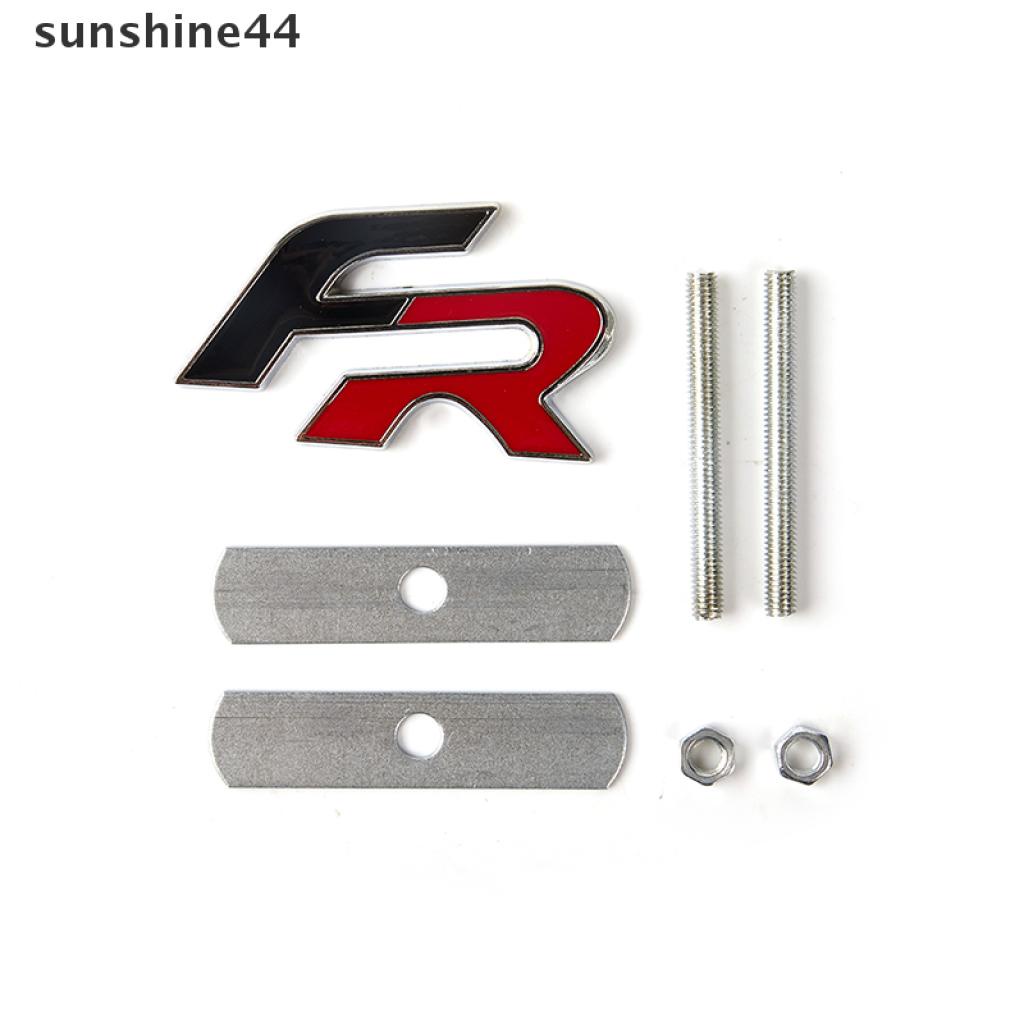 Sunshine Stiker Emblem / Badge 3D FR Bahan Zinc Alloy Untuk Grill Depan Mobil