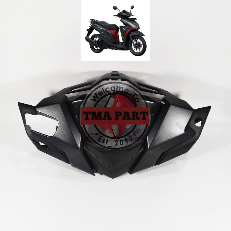 Cover fr handle lis speedometer batok depan vario click 125 150 Led 2015 k59 v1 hitam doff