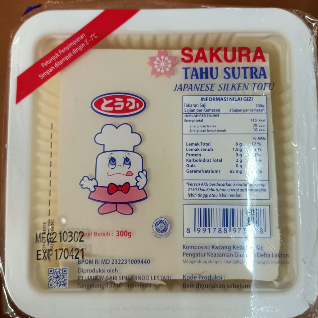 

Tahu Sutera Sakura Japanese Silken Tofu Enak Halal 300gr