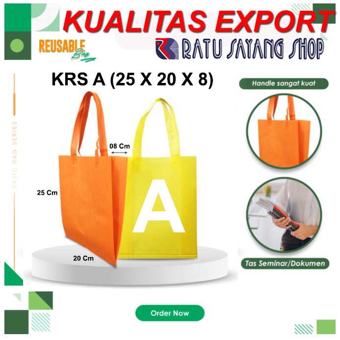 

TAS SPUNBOND POLOS MODEL KRS A (25 X 20 X 8) KUALITAS EXPORT