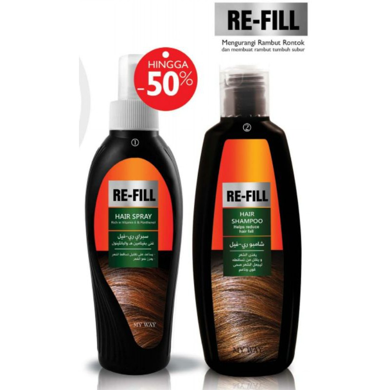 shampoo anti rontok refill myway
