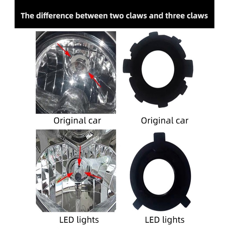 Lampu Depan Motor H4 Ba20d Warna-Warni Dengan Aplikasi Kontroler