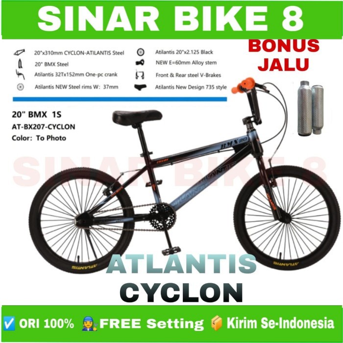 Sepeda Anak Laki Ukuran 20 Inch BMX ATLANTIS CYCLON