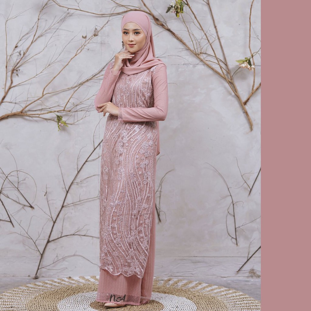CAILLA DRESS BLOSSOM PINK - DRESS MUSLIM DRESS KONDANGAN DRESS GRADUATION
