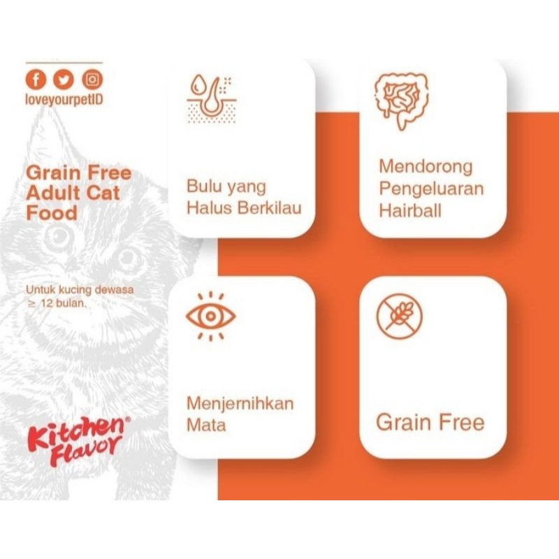 Kitchen flavor cat Adult 1.5 kg freshpack