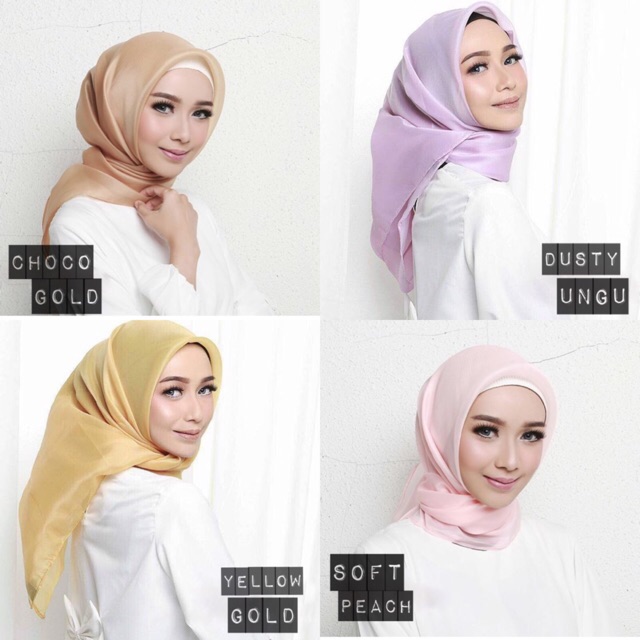 Organza Hijab Segiempat Shopee Indonesia