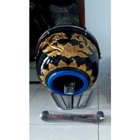 BASS HADROH UKIR & POLOS + STAND + STIK + TAS