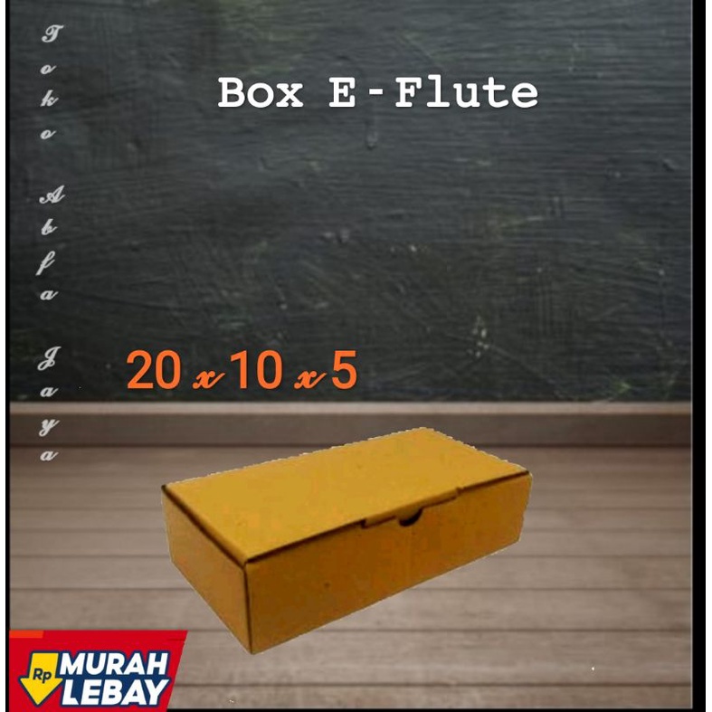 

(Box murah) Box 20 x 10 x 5 E Flute coklat .cocok untuk packing snack kue roti souvenir dll