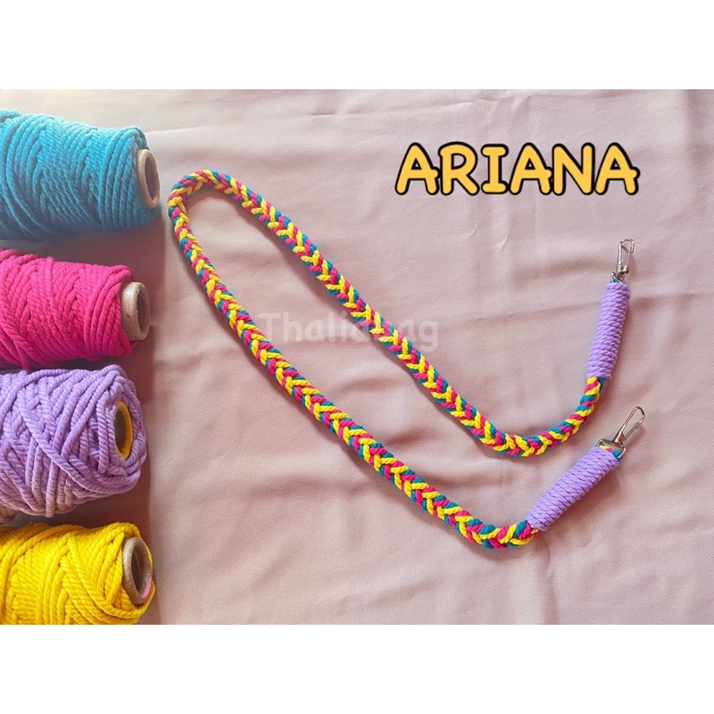 READY STOK STRAP BAG MACRAME ARIANA BY THALIABAG // TALI TAS // HANDMADE // SHOULDERBAG // SLINGBAG // KEYCHAIN // RACUN SHOPEE