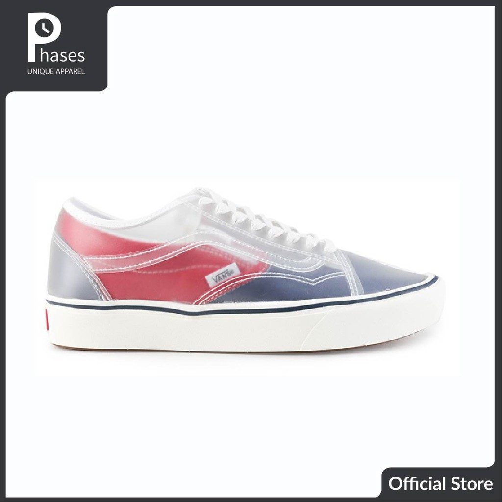 Vans Comfycush Slip Skool Red Blue Original
