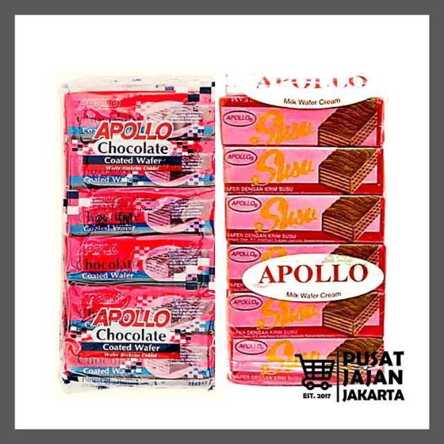 

Apollo Milk / Chocolate Wafer Cream Malaysia Biskuit Biscuit Cokelat Susu Apolo