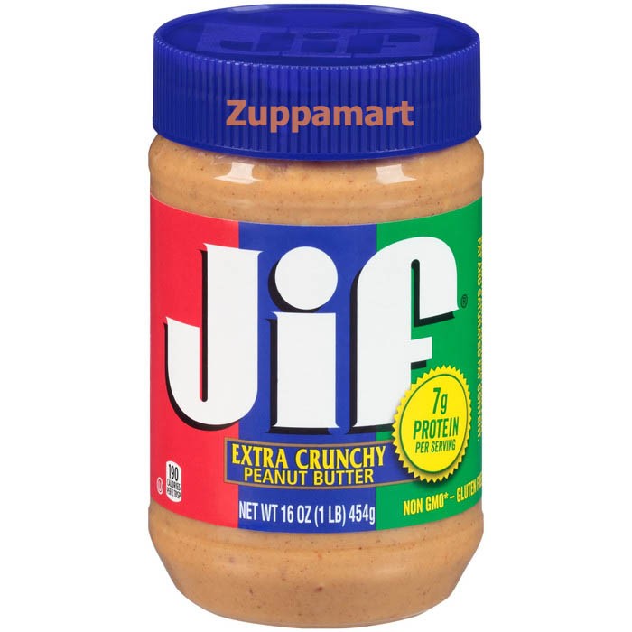 

JIF Crunchy Extra Peanut Butter Spread 400g - Selai Kacang Kasar