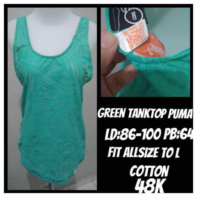 Baju Tank Top Puma Original Fit S M L