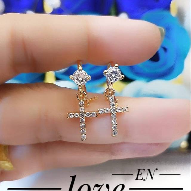 Xuping anting lapis emas 18k 1531k