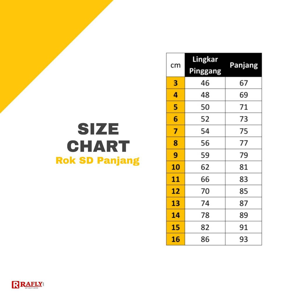 Rok Hitam SD Rempel Panjang - Seragam SD / Rafly Jaya