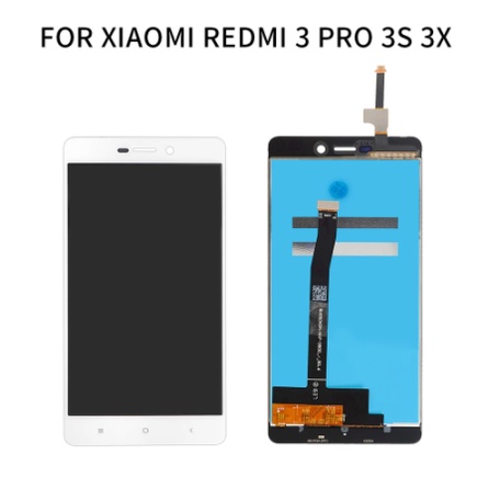 Layar LCD TS Touchscreen Fullset XIAOMI REDMI 3 3S 3X 3 Pro - BLACK GOLD WHITE