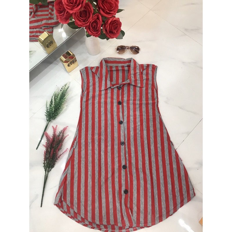 PRELOVED Dress Stripe / Dress Stripe Red