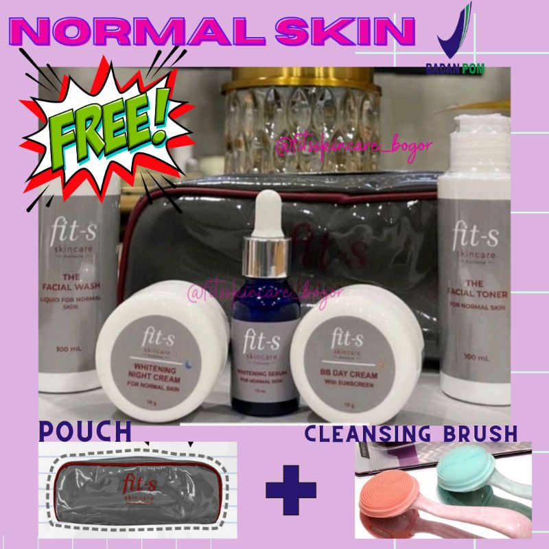 [READY]SERI BASIC NORMAL FIT-S SKINCARE FITSKINCARE FITSSKINCARE BY FITRI SALHUTERU/FREE POUCH&BRUSH