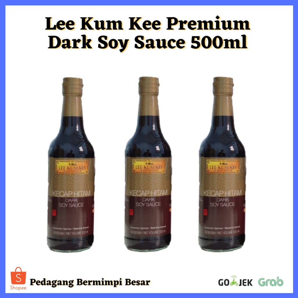 Lee Kum Kee Dark Soy Sauce  500ml/ Kecap Asin Kental Hitam Premium 500ml