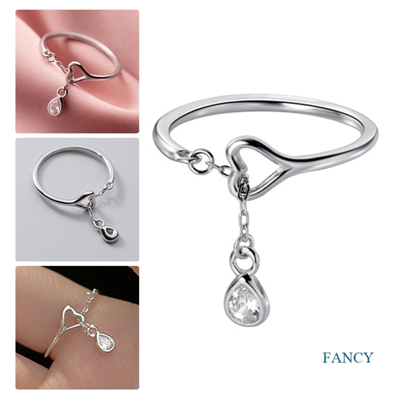 Cincin Sterling Silver 925 Model Rantai Terbuka Untuk Wanita