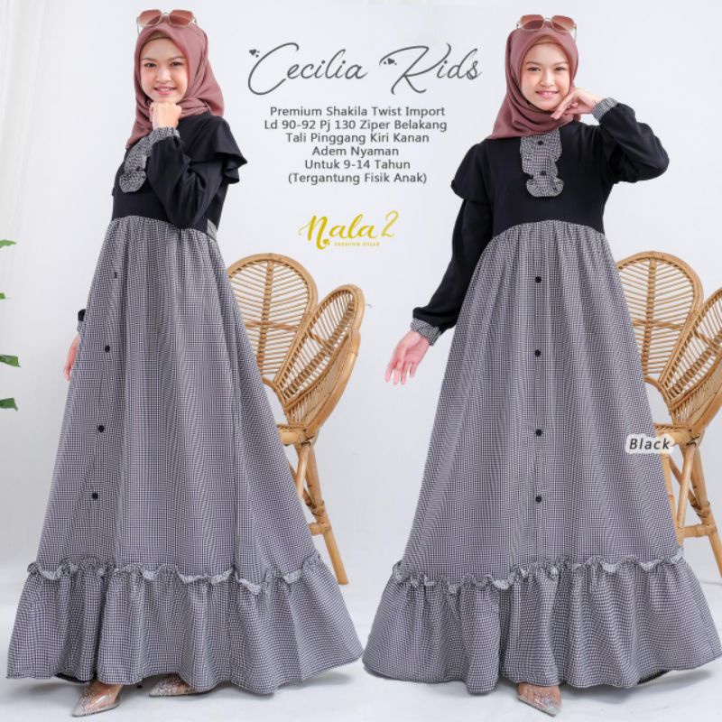 GAMIS ANAK PEREMPUAN CECILIA KIDS