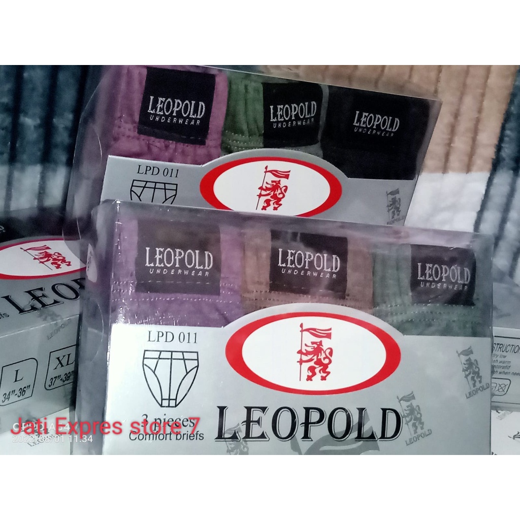 Celana Dalam Pria Dewasa | Leopold | 3 Pcs | Murah | 011