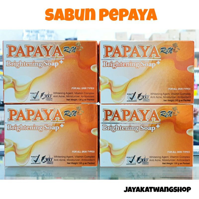 PAPAYA Brightening Soap / Sabun Wajah Pepaya Amosys