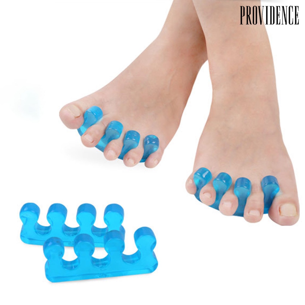 Providence 1 Pair Toe Separators Reusable Breathable Manicure Tool Pedicure Nail Polish Toenail Trimming Separators for Salon