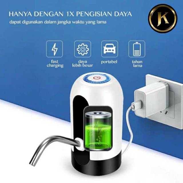 Pompa Galon Air Minum Elektrik dengan USB Charge