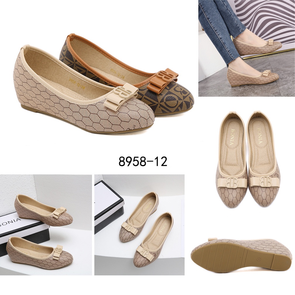 Bo Wedges Shoes in BB Logo #8958-12