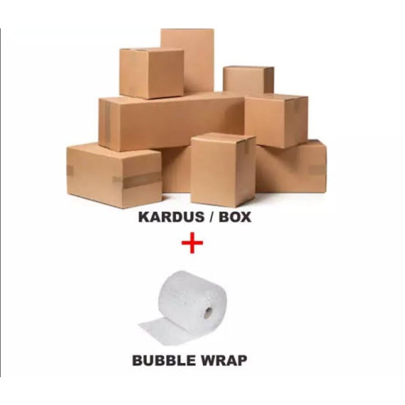 

extra dus dan bubble wrap untuk tambahan packing