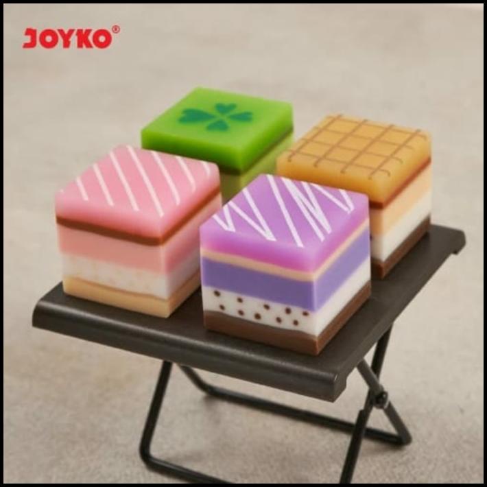 

Penghapus Pensil Joyko Bentuk Cake Er117 1 Buah Ecer 25X25X22Mm