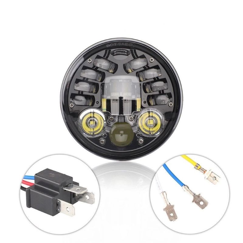 LAMPU LED DEPAN MOTOR LUMINOS 9NINE DAYMAKER CUSTOM HARLEY 5.75 INCH 40 WATT