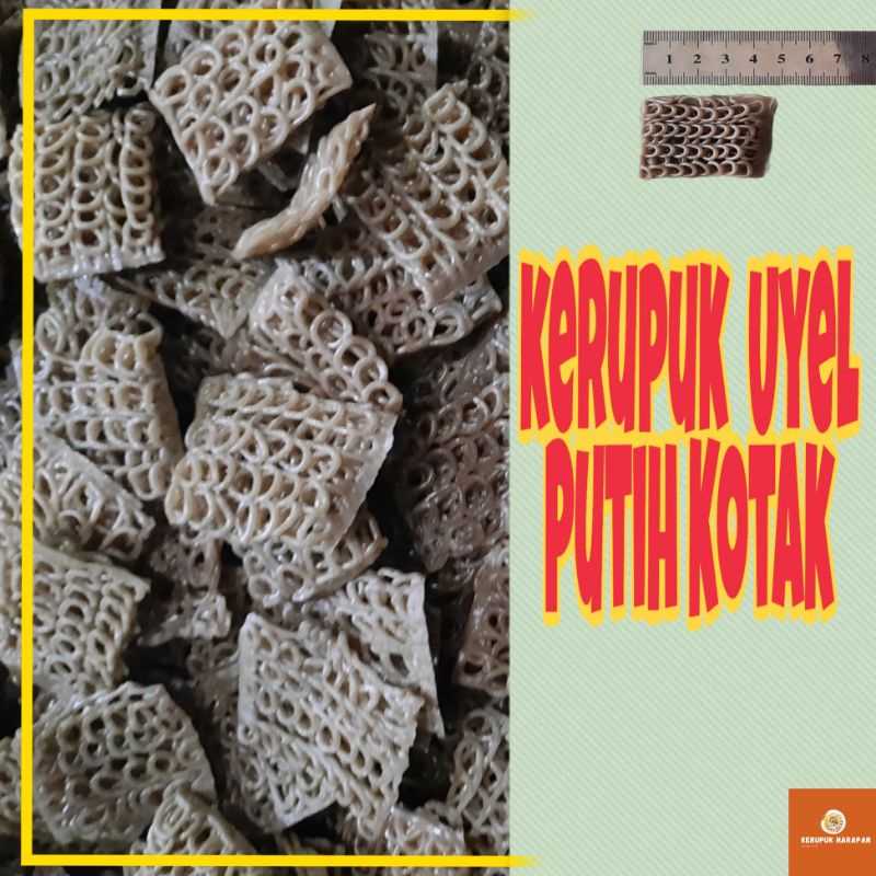 

[ 250gr ] Kerupuk / Krupuk Mentah / Krecek Uyel putih Kotak