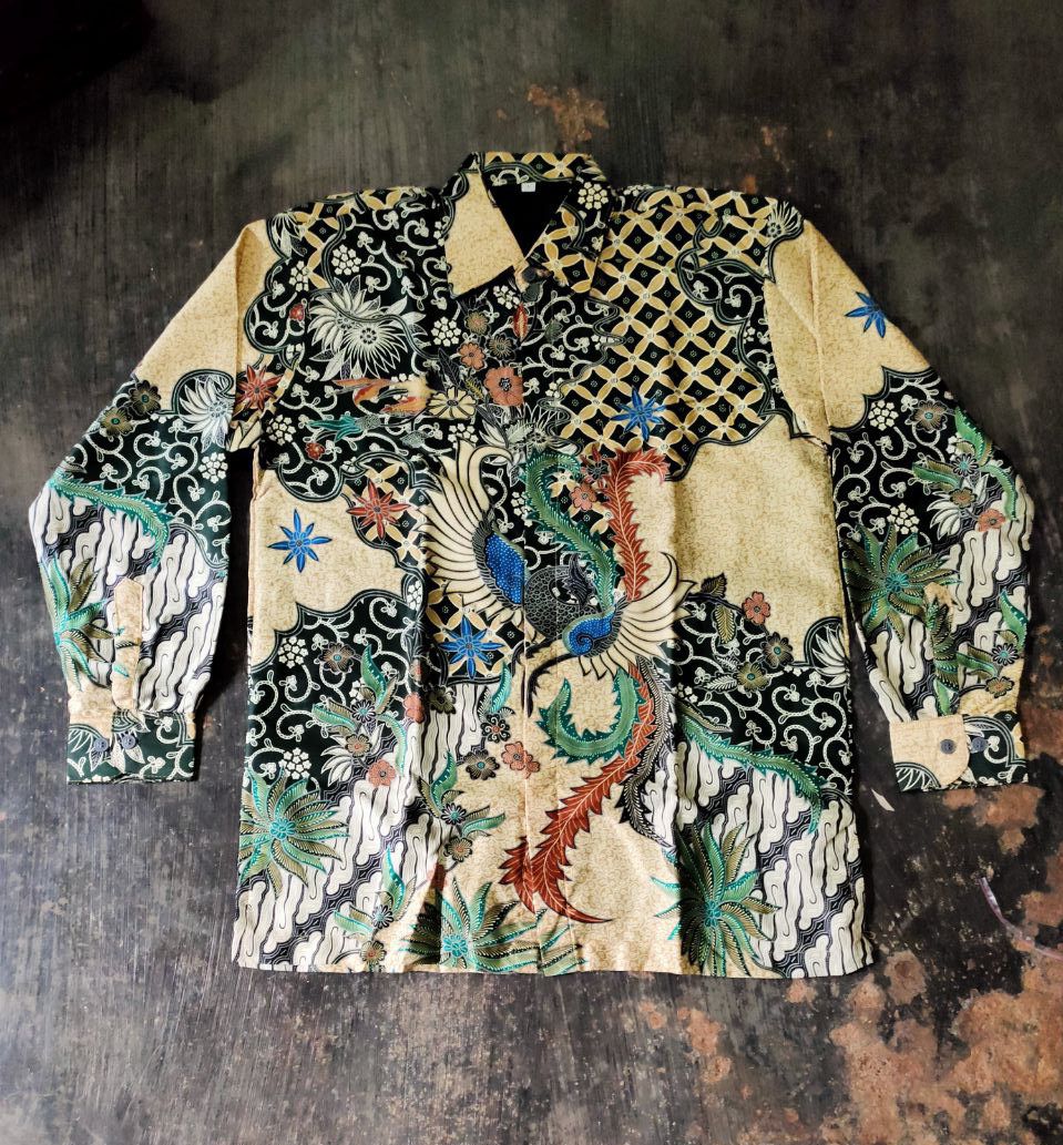 Kemeja Batik Pria Semi Sutra Silky Premium Puring Istimewa
