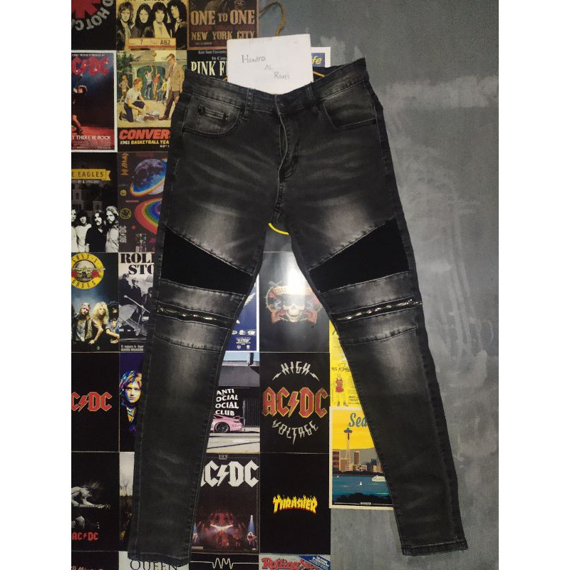 Rucas Season 6 Zipper Bikers Jeans