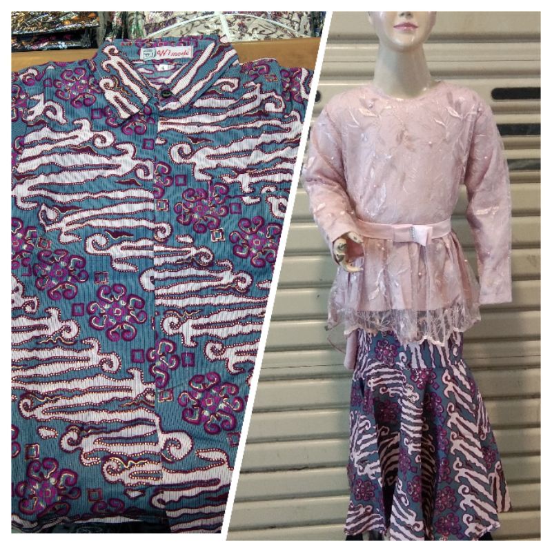 BESSET SELER SETELAN KEBAYA ANAK/MURAH MERIAH SET ANAK/COUPLE BATIK ANAK/KEBAYA TULLE