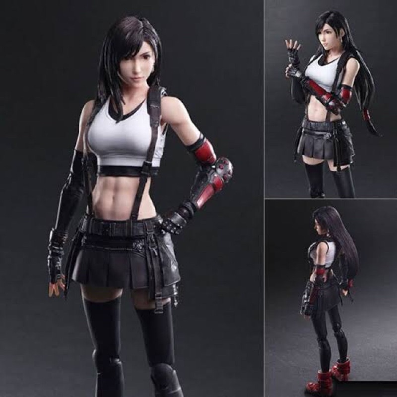 FINAL FANTASY VII REMAKE TIFA LOCKHART PLAY ART KAI ACTION FIGURE