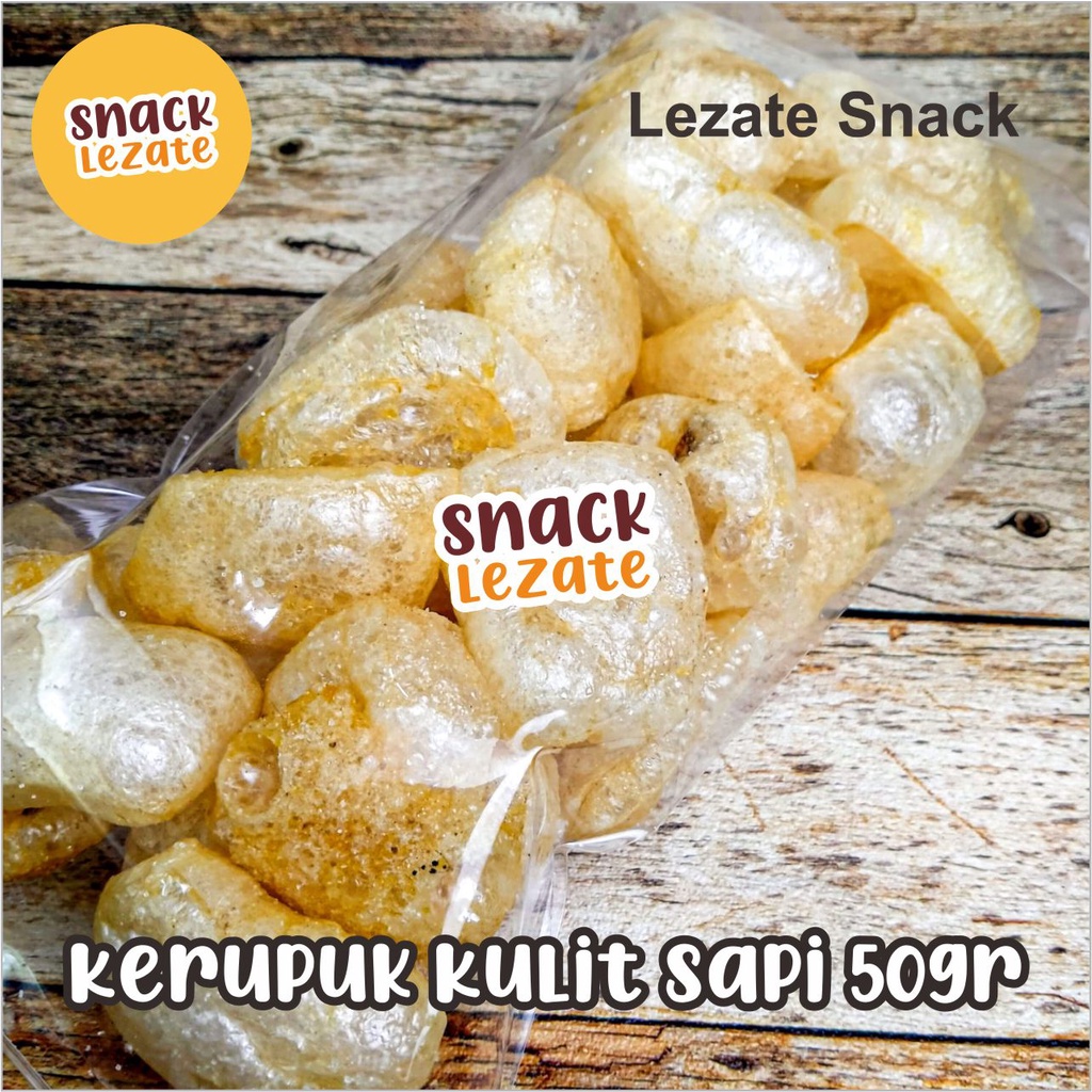 

Sedap Snack - Krupuk Kulit Sapi 50gr Asli Murah / Krupuk Rambak Sapi Solo Matang Super Halal Asin / Kerupuk Kulit Sapi SEDAP SNACK