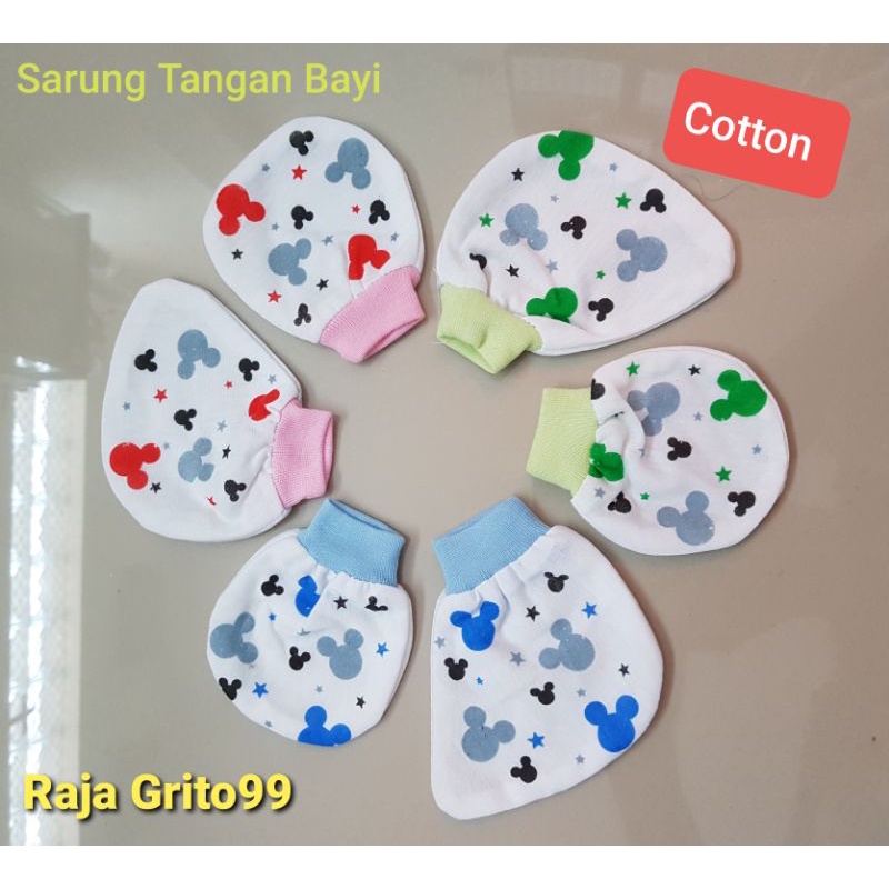 1 Set Sarung Tangan Bayi STK Baby / Sarung tangan kaki Bayi Premium Katun / 1 setel kaos tangan kaki cotton