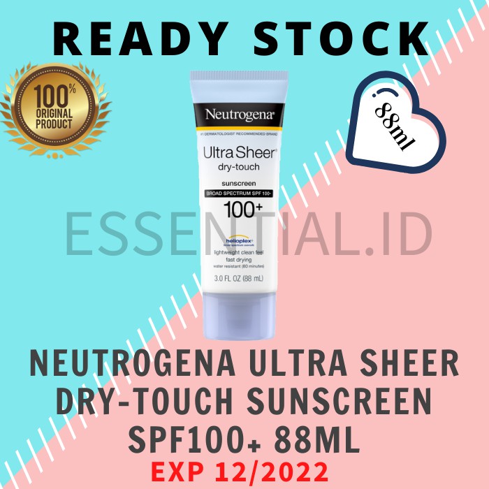 Neutrogena Ultra Sheer Dry-touch Sunscreen Spf100+ SPF 100 88ml