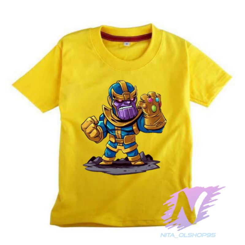 kaos anak avenger thanos baju karakter superhero